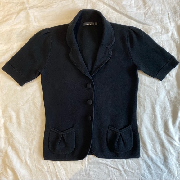 button down sweater top - Picture 2 of 3